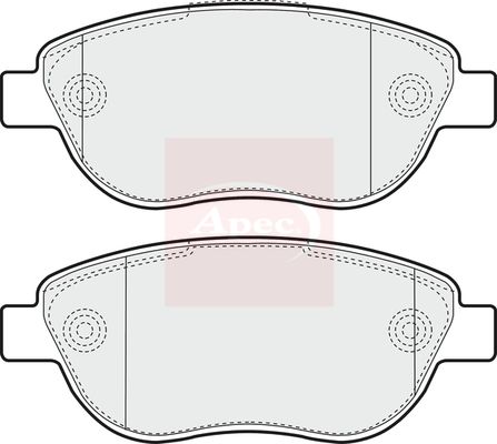 Apec PAD1630 Brake Pad Set, disc brake - 1