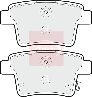 Apec PAD1631 Brake Pad Set, disc brake - 1