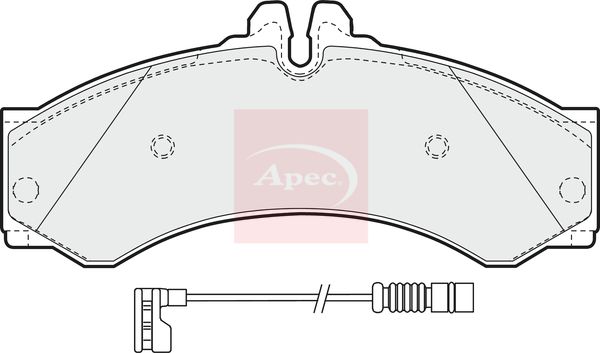 Apec PAD1632 Brake Pad Set, disc brake - 1