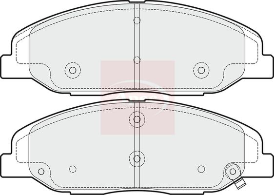 Apec PAD1633 Brake Pad Set, disc brake - 1