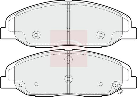 Apec PAD1633 Brake Pad Set, disc brake - 1