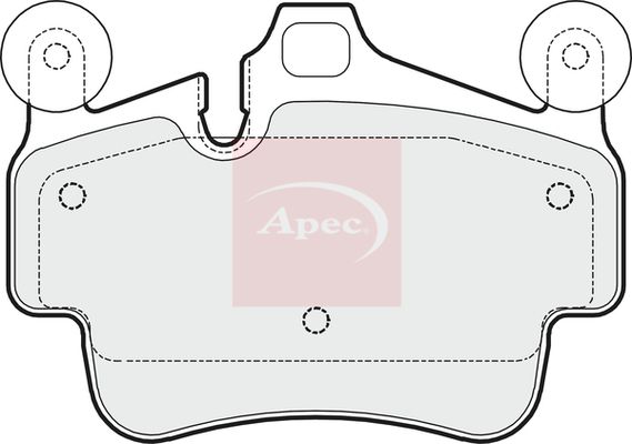 Apec PAD1634 Brake Pad Set, disc brake - 1