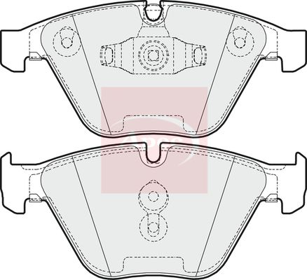 Apec PAD1635 Brake Pad Set, disc brake - 1
