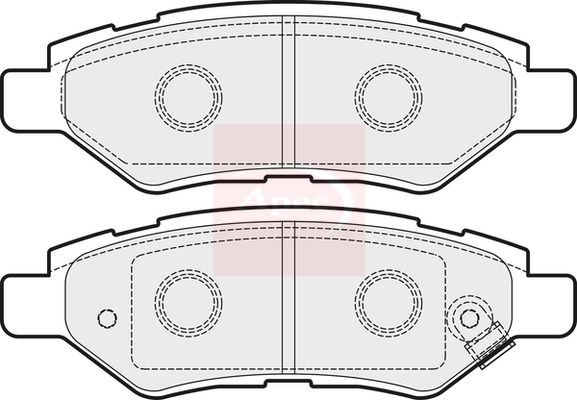 Apec PAD1636 Brake Pad Set, disc brake - 1