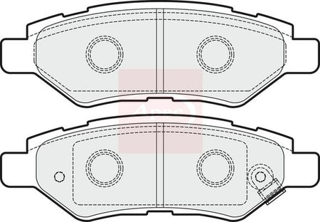 Apec PAD1636 Brake Pad Set, disc brake - 1