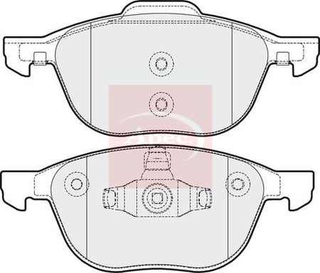 Apec PAD1638 Brake Pad Set, disc brake - 1