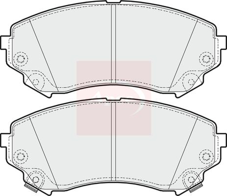 Apec PAD1639 Brake Pad Set, disc brake - 1