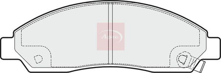 Apec PAD1640 Brake Pad Set, disc brake - 1