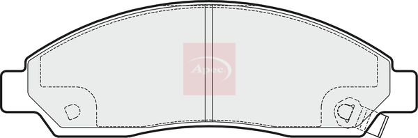 Apec PAD1640 Brake Pad Set, disc brake - 1