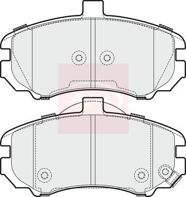 Apec PAD1642 Brake Pad Set, disc brake - 1