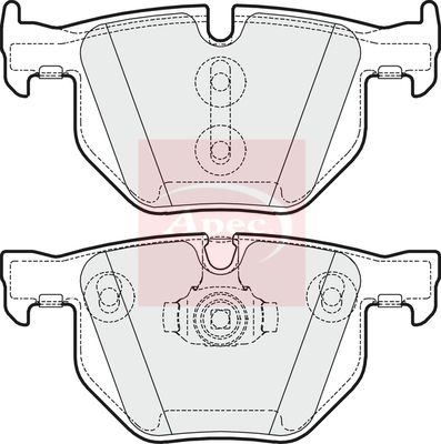 Apec PAD1643 Brake Pad Set, disc brake - 1