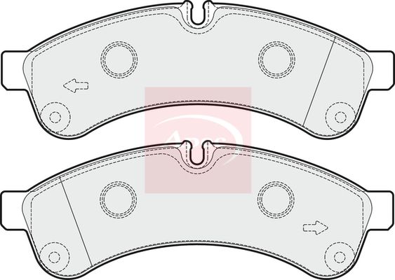 Apec PAD1645 Brake Pad Set, disc brake - 1