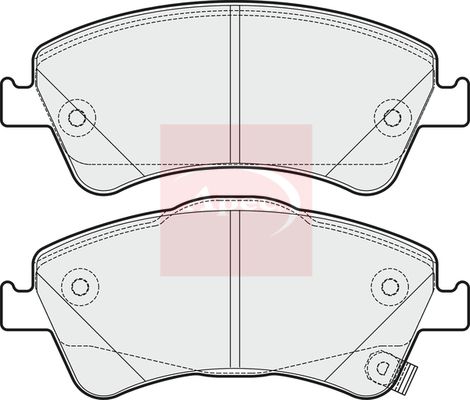 Apec PAD1646 Brake Pad Set, disc brake - 1