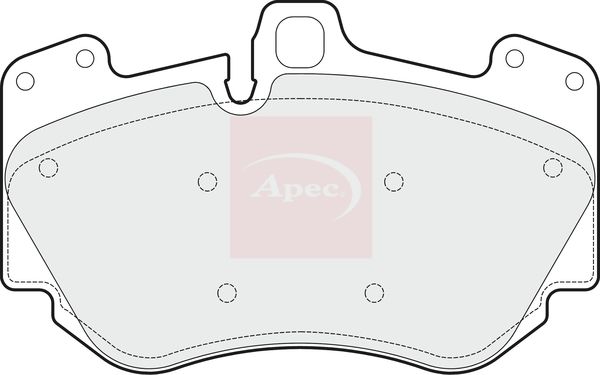 Apec PAD1647 Brake Pad Set, disc brake - 1
