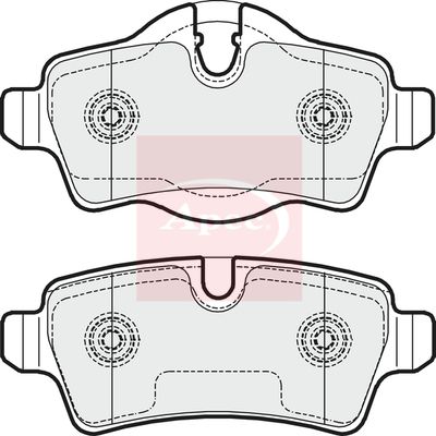Apec PAD1648 Brake Pad Set, disc brake - 1