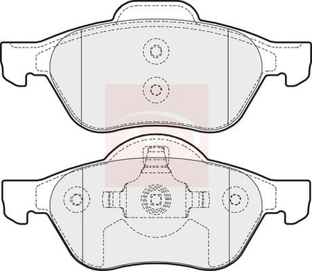 Apec PAD1649 Brake Pad Set, disc brake - 1