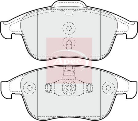 Apec PAD1650 Brake Pad Set, disc brake - 1