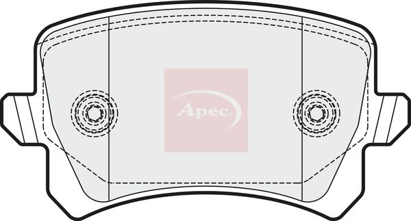 Apec PAD1654 Brake Pad Set, disc brake - 1