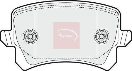 Apec PAD1654 Brake Pad Set, disc brake - 1
