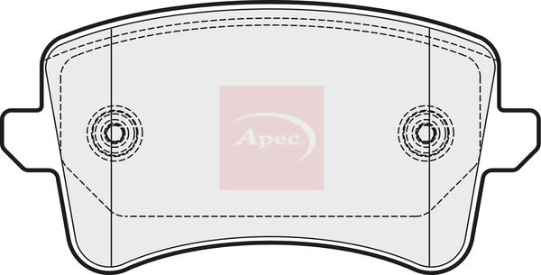 Apec PAD1655 Brake Pad Set, disc brake - 1