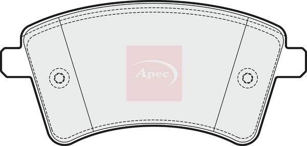 Apec PAD1656 Brake Pad Set, disc brake - 1
