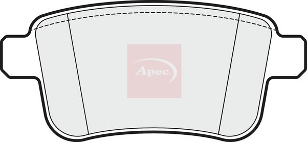 Apec PAD1657 Brake Pad Set, disc brake - 1