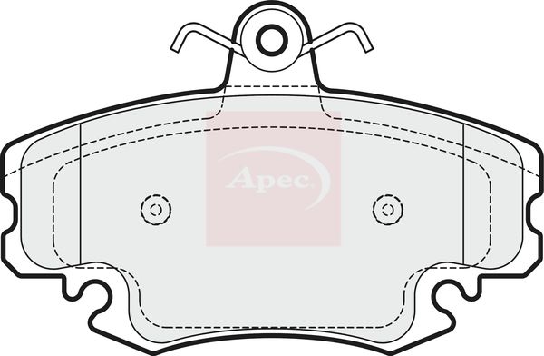 Apec PAD1658 Brake Pad Set, disc brake - 1