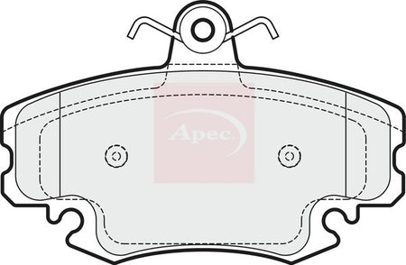 Apec PAD1658 Brake Pad Set, disc brake - 1