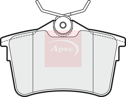 Apec PAD1659 Brake Pad Set, disc brake - 1