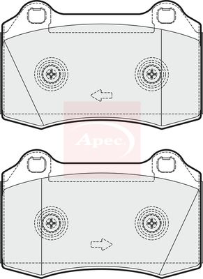 Apec PAD1661 Brake Pad Set, disc brake - 1
