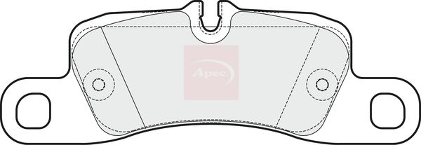 Apec PAD1665 Brake Pad Set, disc brake - 1