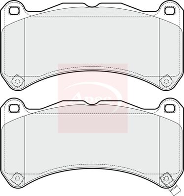 Apec PAD1666 Brake Pad Set, disc brake - 1
