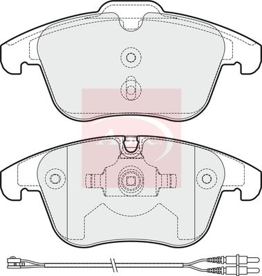 Apec PAD1668 Brake Pad Set, disc brake - 1