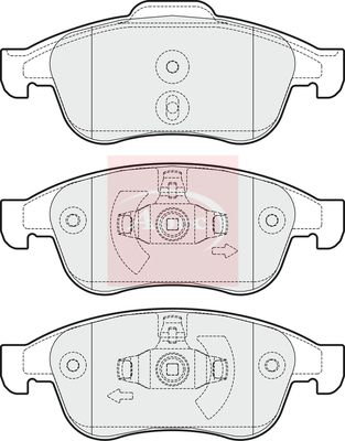 Apec PAD1669 Brake Pad Set, disc brake - 1