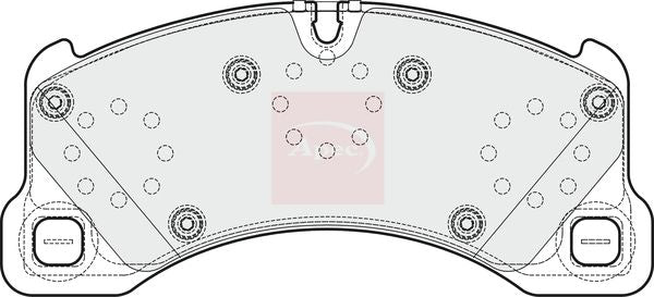 Apec PAD1670 Brake Pad Set, disc brake - 1