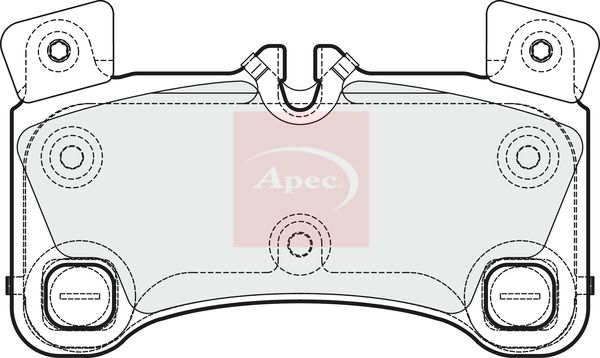 Apec PAD1671 Brake Pad Set, disc brake - 1