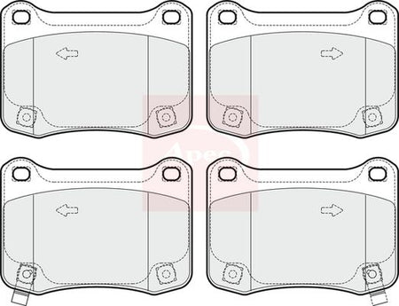 Apec PAD1673 Brake Pad Set, disc brake - 1