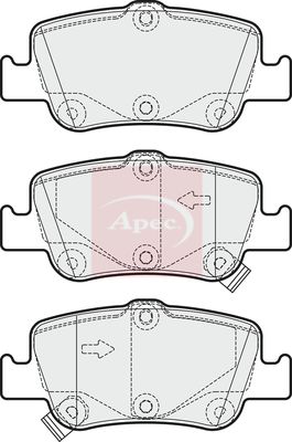 Apec PAD1674 Brake Pad Set, disc brake - 1