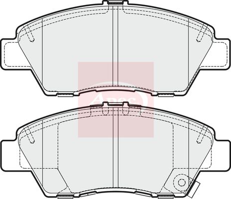 Apec PAD1675 Brake Pad Set, disc brake - 1