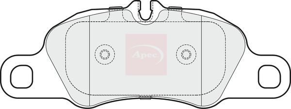 Apec PAD1677 Brake Pad Set, disc brake - 1