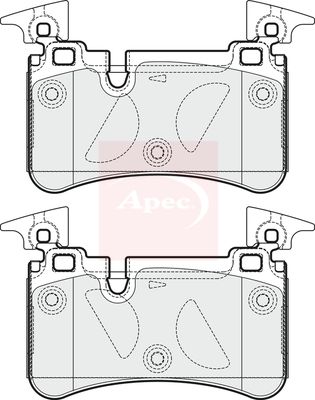 Apec PAD1678 Brake Pad Set, disc brake - 1