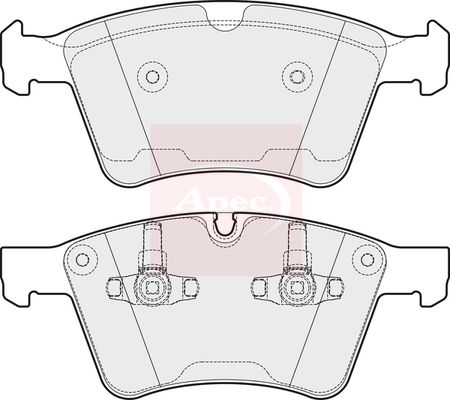 Apec PAD1680 Brake Pad Set, disc brake - 1