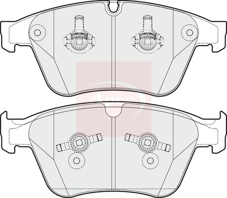 Apec PAD1681 Brake Pad Set, disc brake - 1