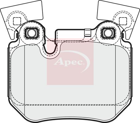 Apec PAD1682 Brake Pad Set, disc brake - 1