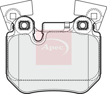 Apec PAD1682 Brake Pad Set, disc brake - 1