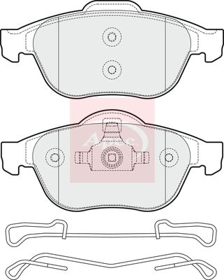 Apec PAD1685 Brake Pad Set, disc brake - 1