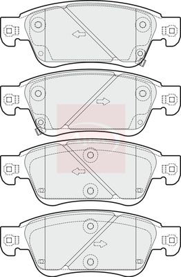 Apec PAD1686 Brake Pad Set, disc brake - 1