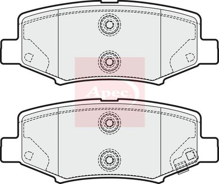 Apec PAD1687 Brake Pad Set, disc brake - 1