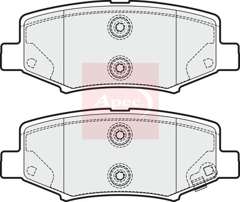 Apec PAD1687 Brake Pad Set, disc brake - 1