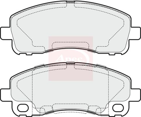 Apec PAD1691 Brake Pad Set, disc brake - 1